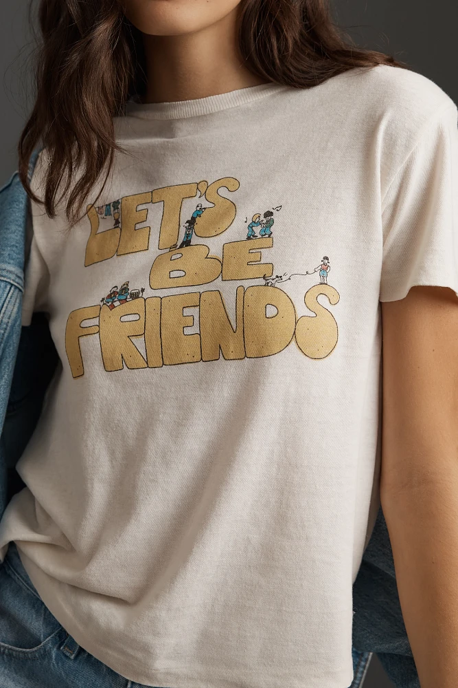 RE/DONE Let's Be Friends Graphic Tee