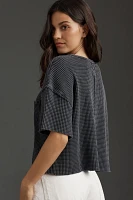 Pilcro Short-Sleeve Waffle Tee