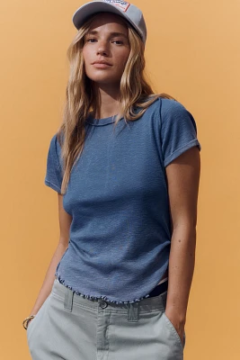 Pilcro Rolled-Sleeve Raglan Tee