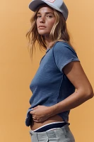 Pilcro Rolled-Sleeve Raglan Tee