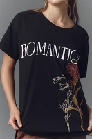 By Anthropologie Romantique Boyfriend Graphic Tee