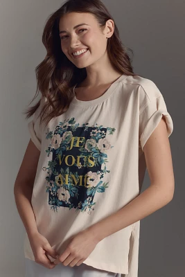 By Anthropologie Relaxed Graphic Tee