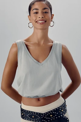 Pilcro V-Neck Bubble Muscle Tank