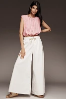 By Anthropologie Cropped Bubble-Hem Tank Top