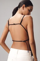 By Anthropologie Square-Neck Strappy Blouse