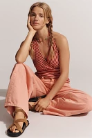 Pilcro High Tide Halter V-Neck Top
