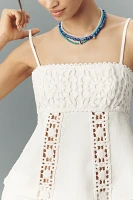BLITHE Linen Blend Crochet Tank