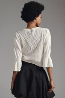 Paige Magnolia Pointelle Sweater