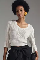 Paige Magnolia Pointelle Sweater