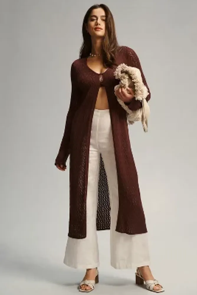 By Anthropologie Cashmere Pointelle Sweater