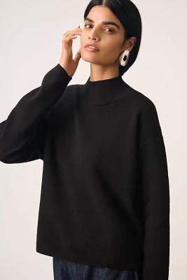 The Carys Mock-Neck Sweater by Maeve