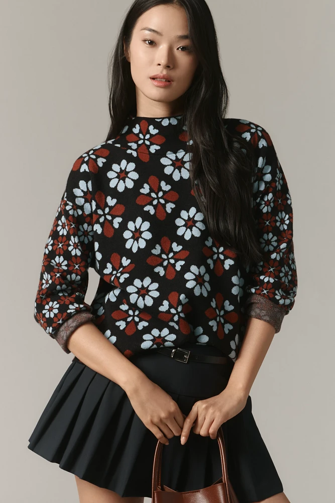 The Carys Mock-Neck Sweater by Maeve