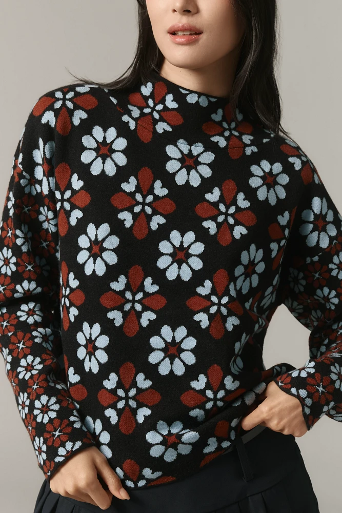 The Carys Mock-Neck Sweater by Maeve
