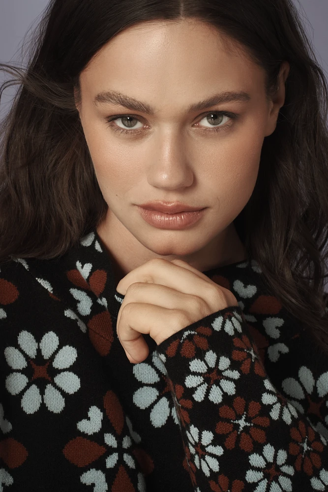 The Carys Mock-Neck Sweater by Maeve