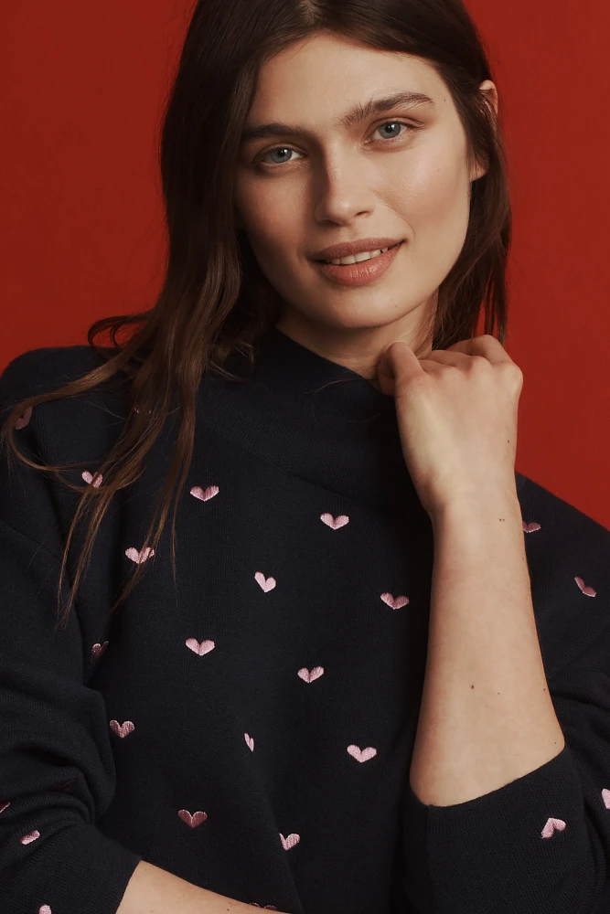The Carys Mock-Neck Sweater by Maeve