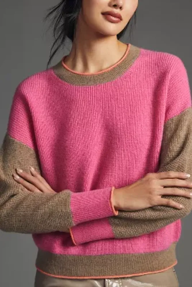 Maeve Colorblocked Cashmere Sweater