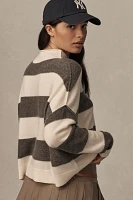 The Alani Cashmere Mock-Neck Sweater by Pilcro: Printed Edition