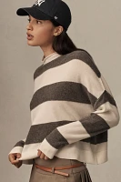 The Alani Cashmere Mock-Neck Sweater by Pilcro: Printed Edition