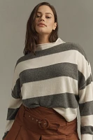 The Alani Cashmere Mock-Neck Sweater by Pilcro: Printed Edition