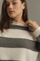 The Alani Cashmere Mock-Neck Sweater by Pilcro: Printed Edition