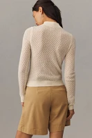 By Anthropologie Cashmere Pointelle Sweater