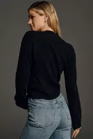 Pilcro Drape-Neck Cashmere Sweater