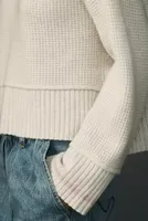 Pilcro Cashmere Cocoabella Mock-Neck Sweater