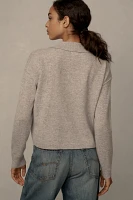 The Jensen Cashmere Cropped Polo Sweater by Pilcro