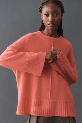 The Chandler Crew-Neck Relaxed Pullover Sweater: Cashmere Edition