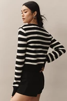 Maeve Cashmere Cropped Cardigan Sweater