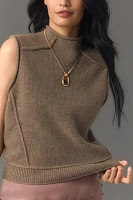 Pilcro Mock-Neck Sweater Vest