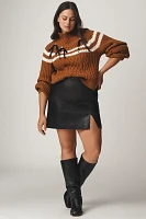 Maeve Turtleneck Balloon-Sleeve Bow Sweater