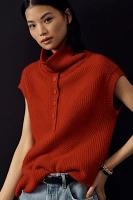 Maeve Short-Sleeve Chunky Cashmere Sweater