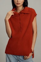 Maeve Short-Sleeve Chunky Cashmere Sweater