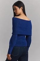 By Anthropologie Sensual Off-the-Shoulder Sweater