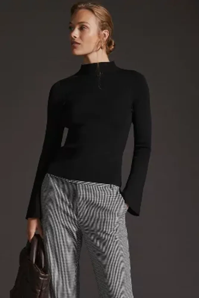 The Arlowe Bell-Sleeve Sweater by Maeve