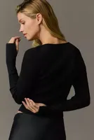 Pilcro Long-Sleeve Cutout Sweater