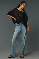 Maeve Boat-Neck Sheer Linen Sweater