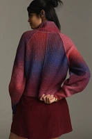 By Anthropologie Ombré Popover Turtleneck Sweater