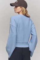 Pilcro Wide-Sleeve Cashmere Cardigan Sweater