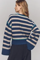 Pilcro Wide-Sleeve Cashmere Cardigan Sweater