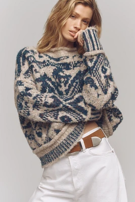 Pilcro Relaxed Roll-Neck Sweater