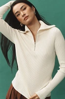 Maeve Fitted Half-Zip Sweater