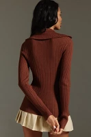 Maeve Fitted Half-Zip Sweater