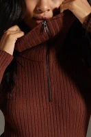 Maeve Fitted Half-Zip Sweater