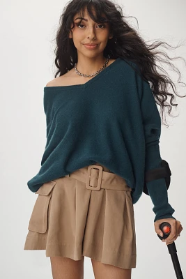 The Charley Cashmere Relaxed V-Neck Sweater