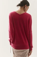 The Charley Cashmere Relaxed V-Neck Sweater