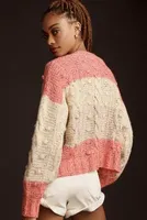 By Anthropologie Ombre Spun Bobble Cardigan Sweater