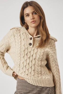 Maeve Button Collared Sweater