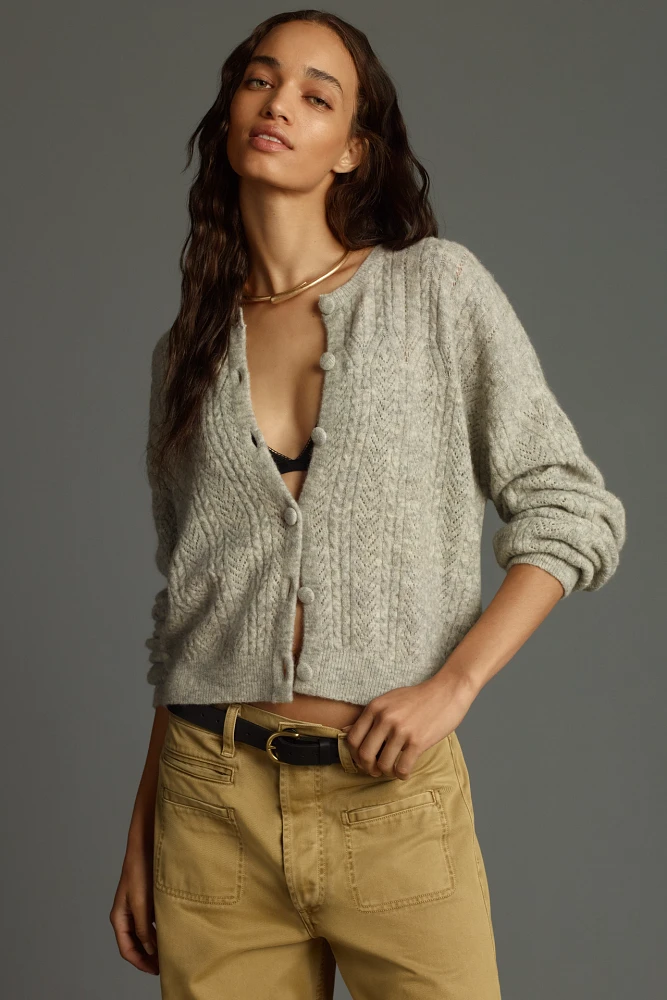 By Anthropologie Pointelle Cardigan Sweater